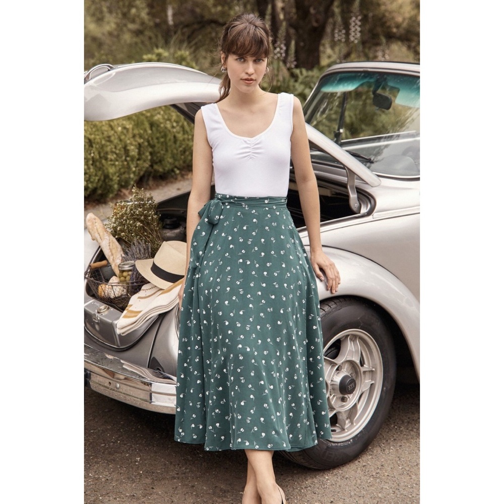 Amour Vert- Flora Wrap Skirt- M